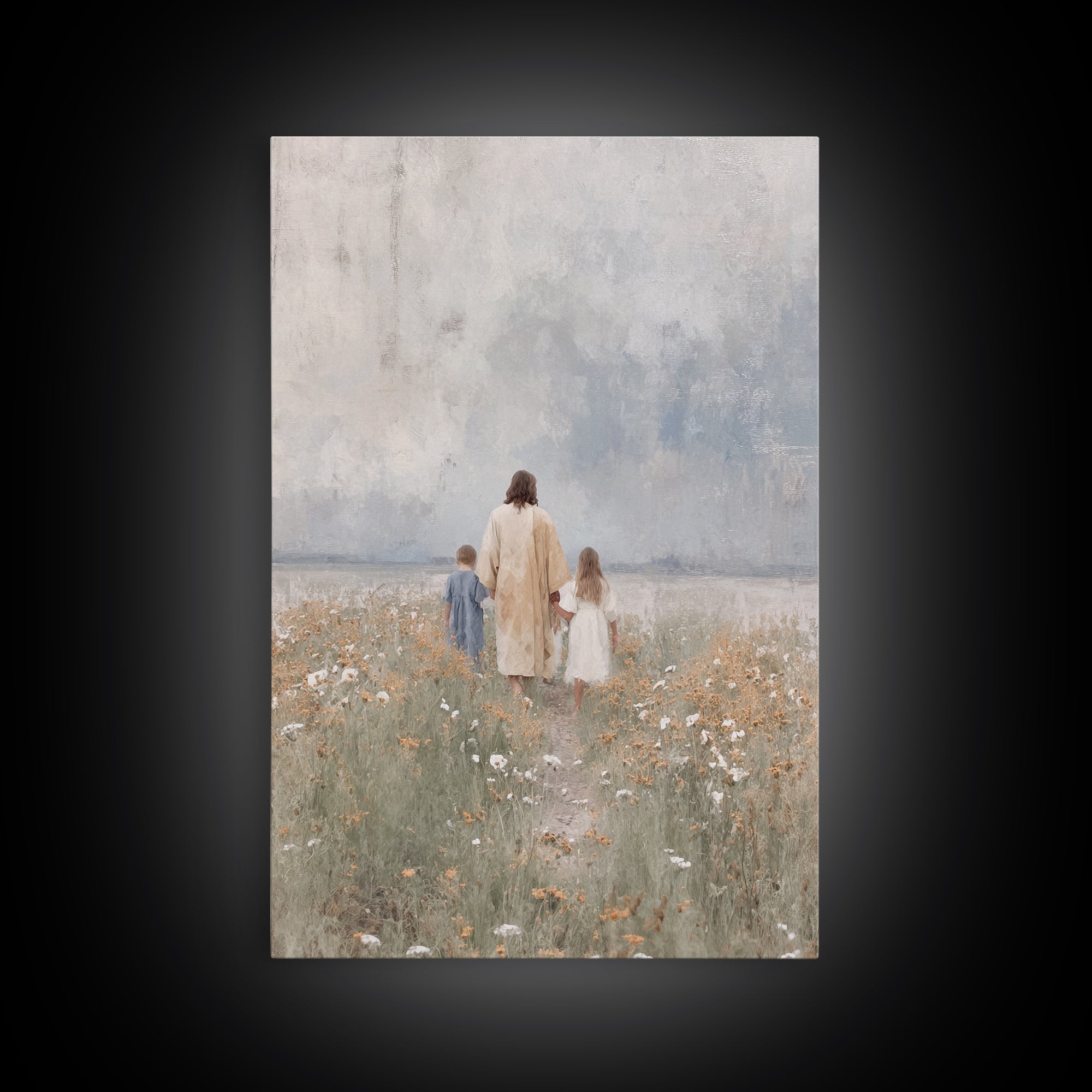 Promise Of Peace – Framed Canvas Print – Christian Wall Art – Christian Art Canvas – Christian Art – Jesus Painting – Christian Decor
