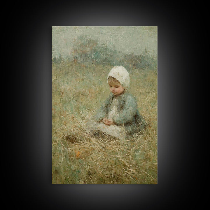 Fields Of Mercy | Framed Canvas Print | Christian Christmas Art | Vintage Christian Art | Christian Wall Art | Christian Art Canvas | Chris
