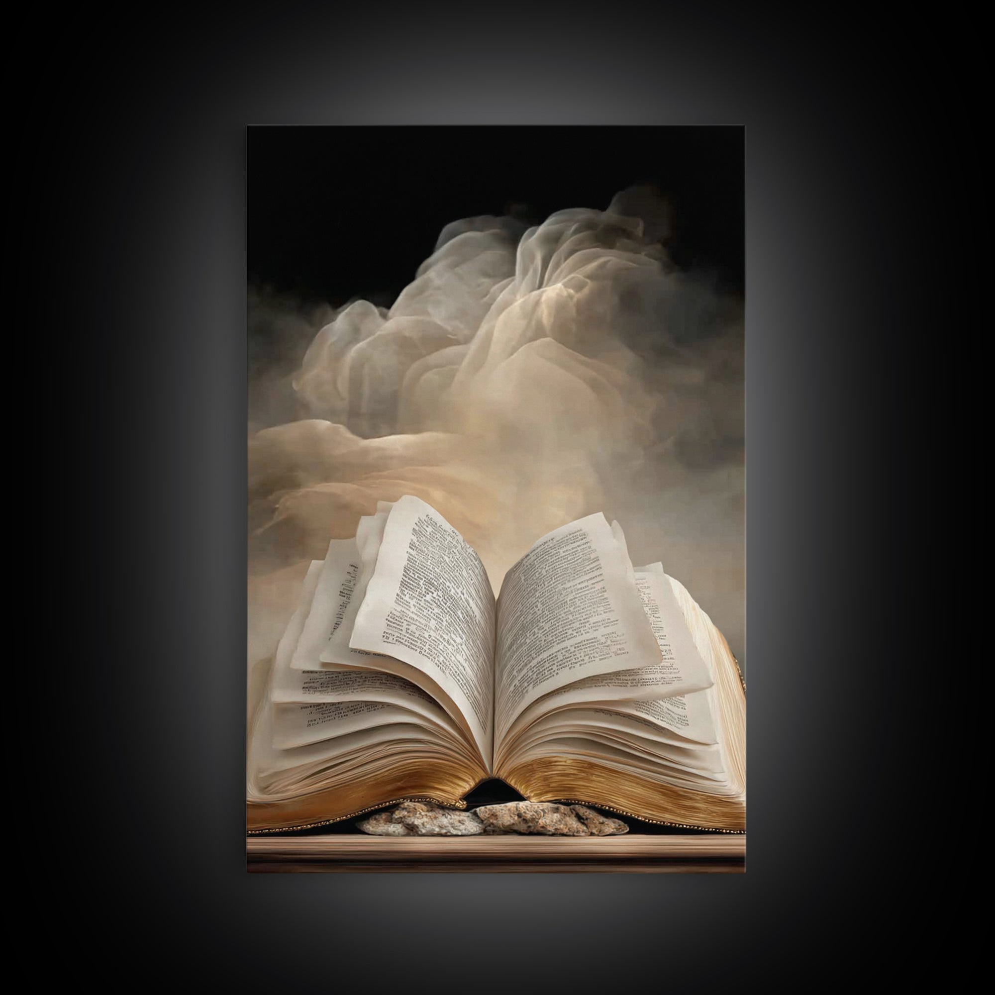 Sacred Scripture – Framed Canvas Print – Christian Art Canvas – Christian Wall Art – Christian Painting – Christian Art Prints – Christian