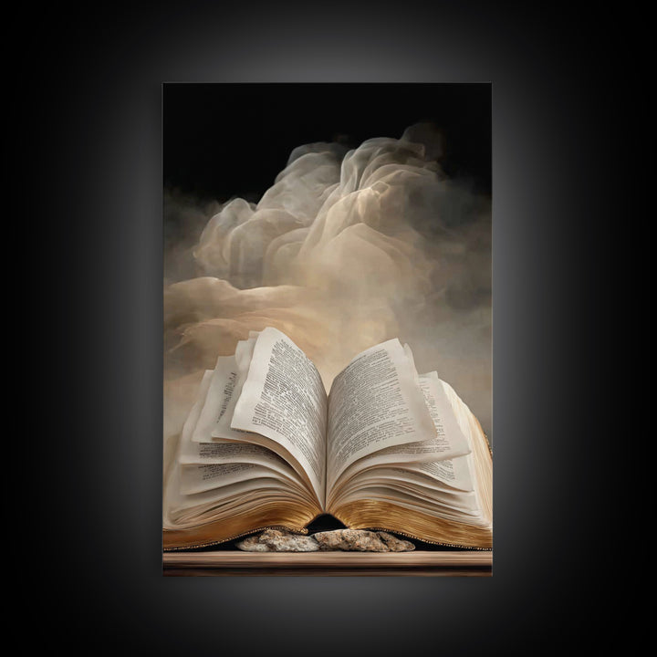 Sacred Scripture – Framed Canvas Print – Christian Art Canvas – Christian Wall Art – Christian Painting – Christian Art Prints – Christian