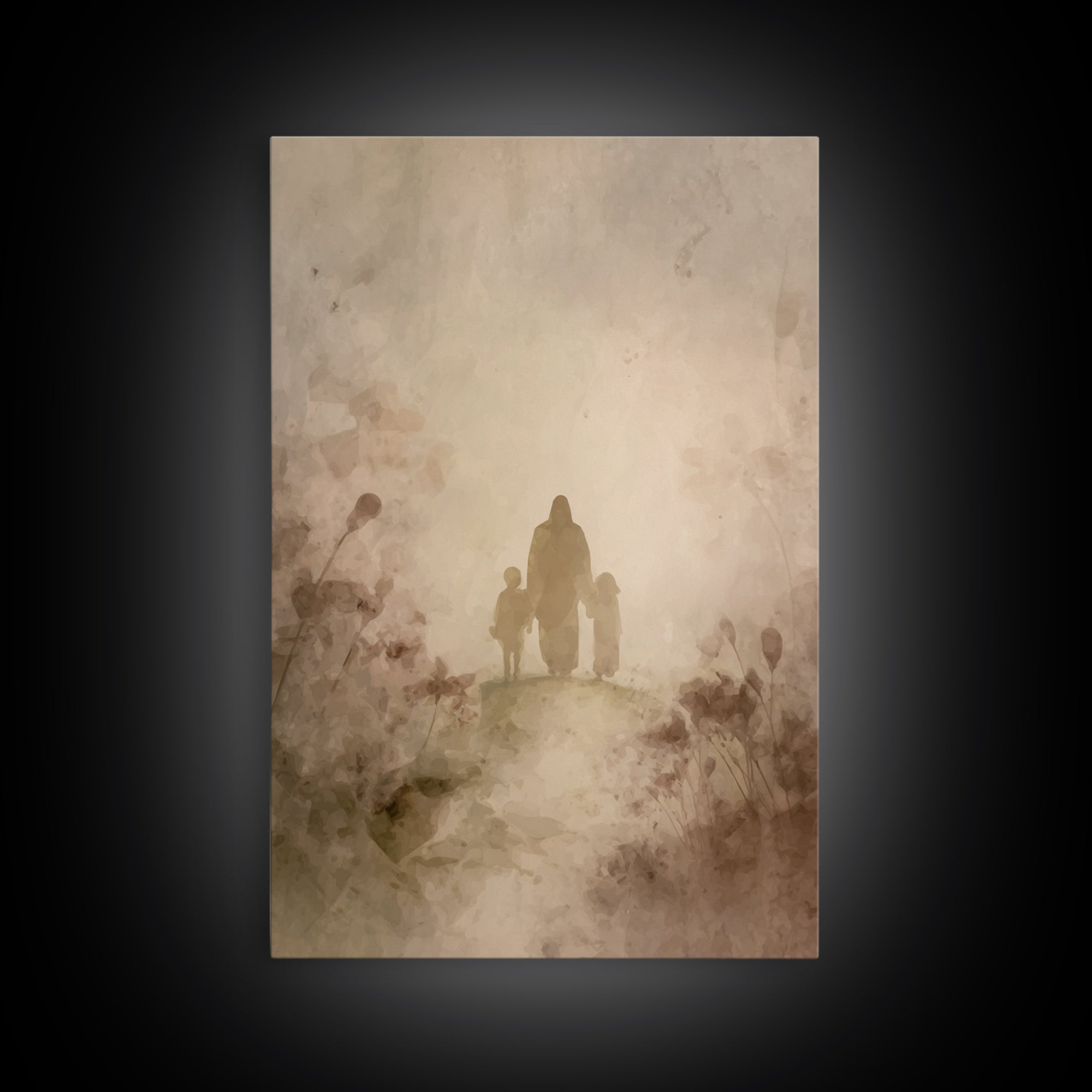 Valley Of Grace – Framed Canvas Print – Christian Art Canvas – Christian Wall Art – Jesus Painting – Christian Gift – Modern Christian Art