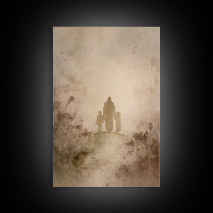 Valley Of Grace – Framed Canvas Print – Christian Art Canvas – Christian Wall Art – Jesus Painting – Christian Gift – Modern Christian Art