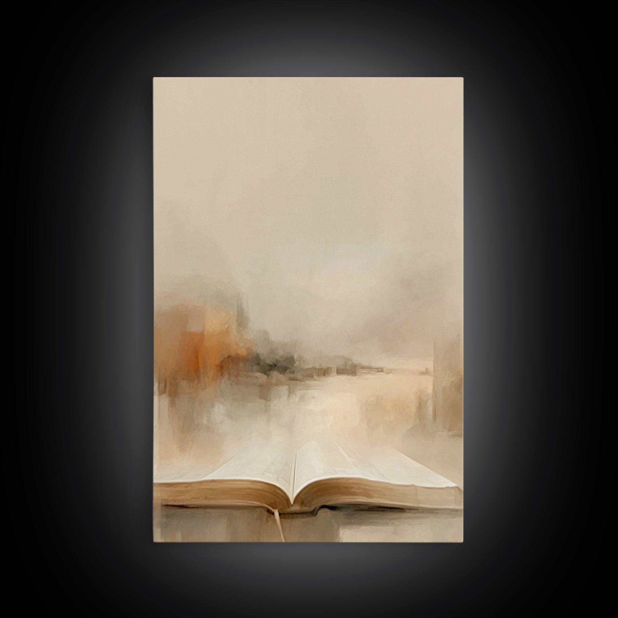 Bible Of Peace – Framed Canvas Print – Christian Wall Art – Christian Art Canvas – Christian Art Painting – Minimalist Christian Art – Chri