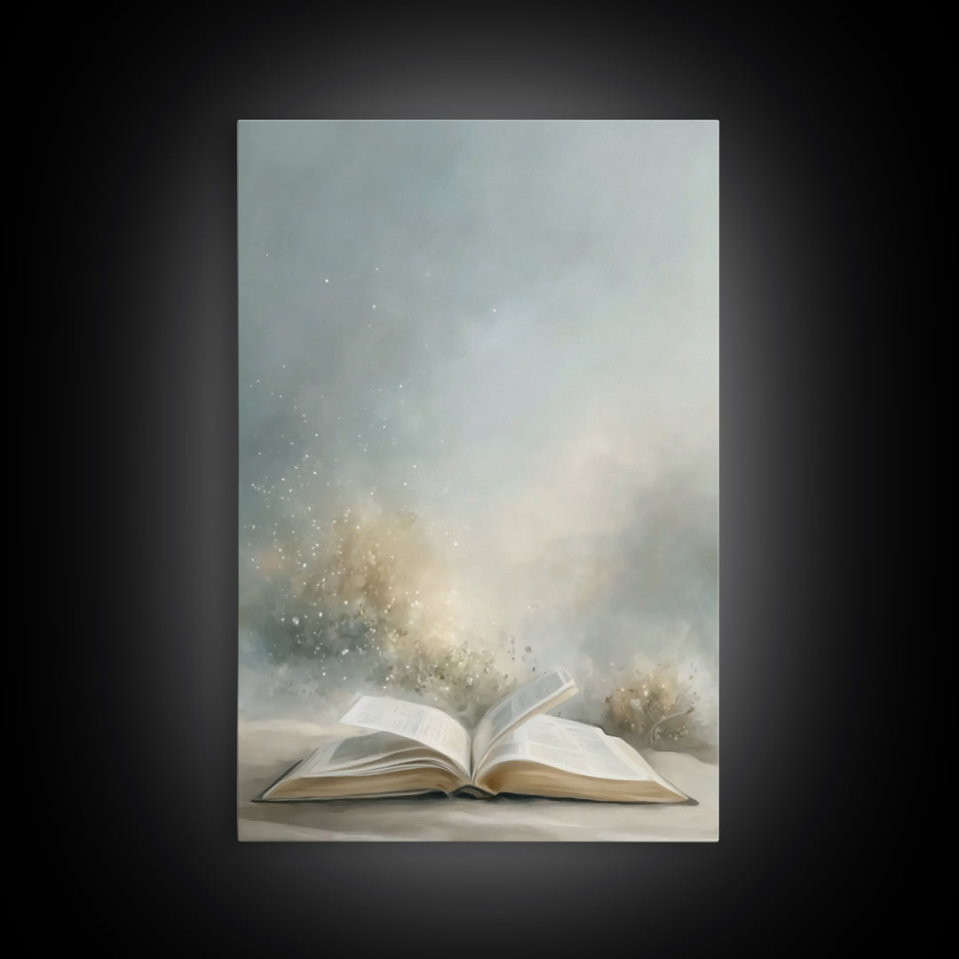 Dawn Of Revelation – Framed Canvas Print – Christian Art Canvas – Christian Wall Art – Jesus Painting – Christian Christmas Art – Christian