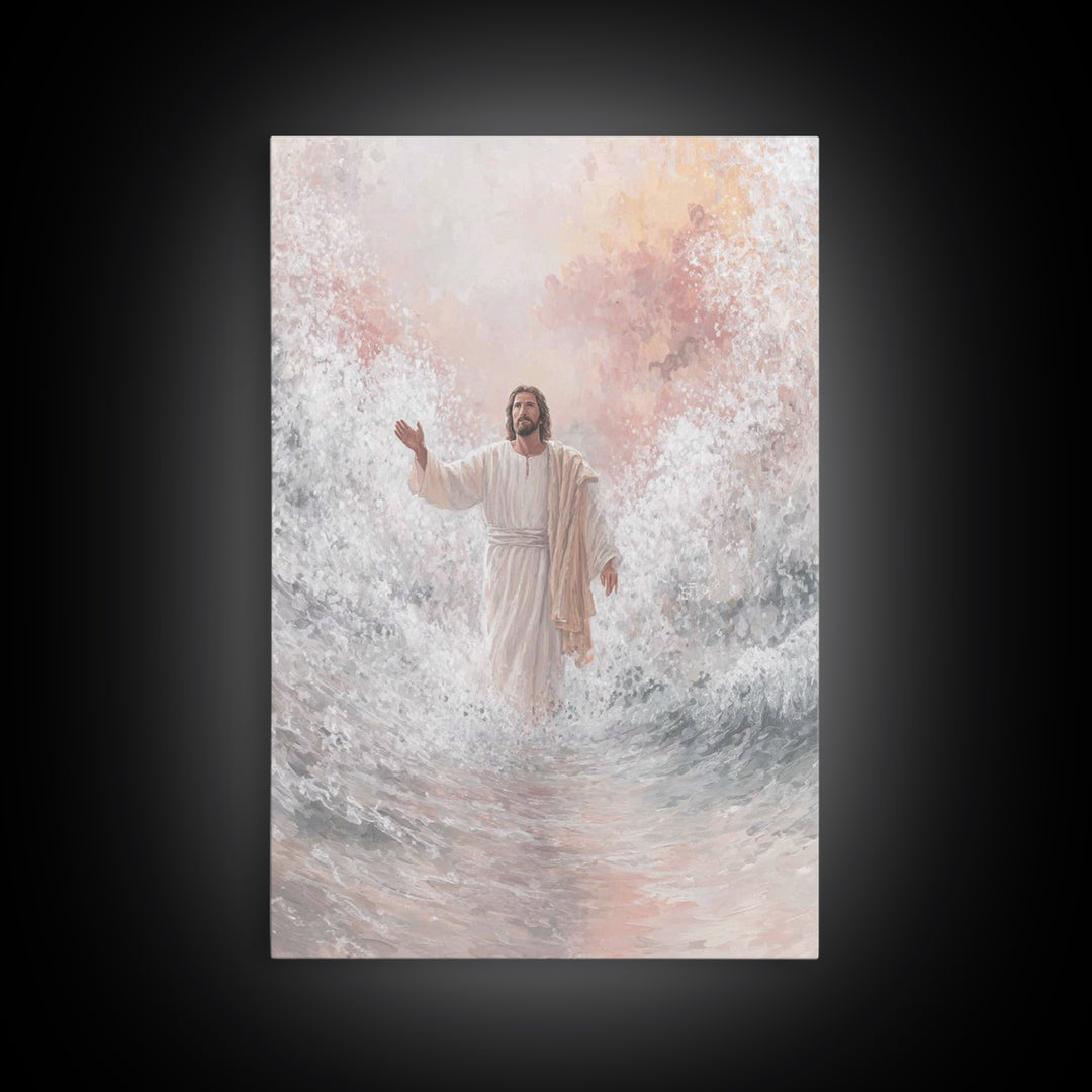 Radiant Promise | Framed Canvas Print | Christian Art Print | Jesus Canvas Art | Christian Paintings | Christian Christmas Decorations | Un