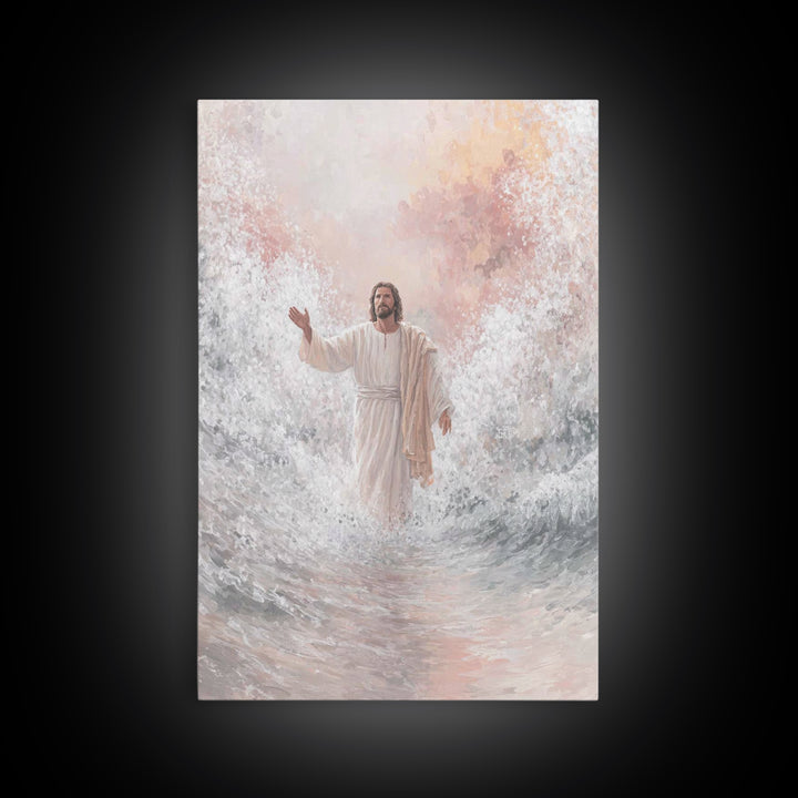 Radiant Promise | Framed Canvas Print | Christian Art Print | Jesus Canvas Art | Christian Paintings | Christian Christmas Decorations | Un