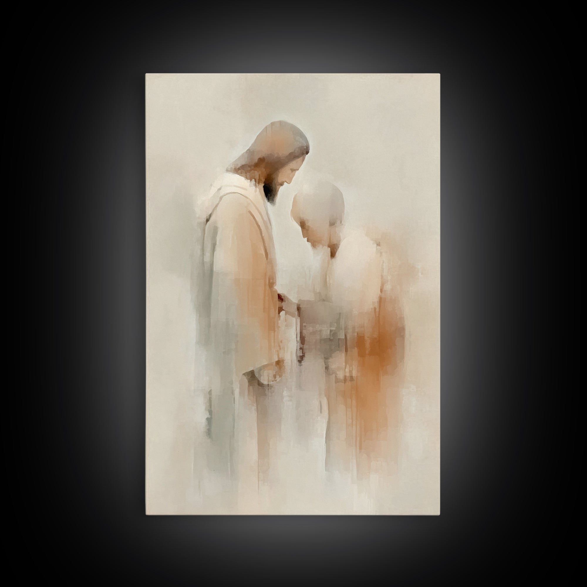 Graceful Blessing – Framed Canvas Print – Christian Wall Art – Christian Art Canvas – Jesus Painting – Christian Decor – Christian Art Prin