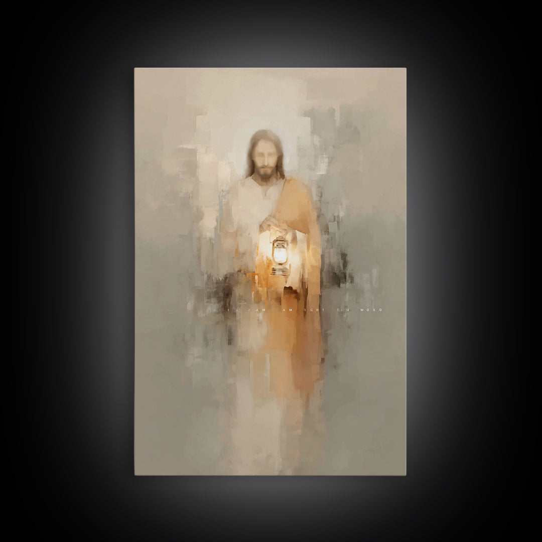 Path of Illumination – Framed Canvas Print – Christian Art Print – Christian Decor – Christian Art Canvas – Christian Gift Ideas – Jesus Pa