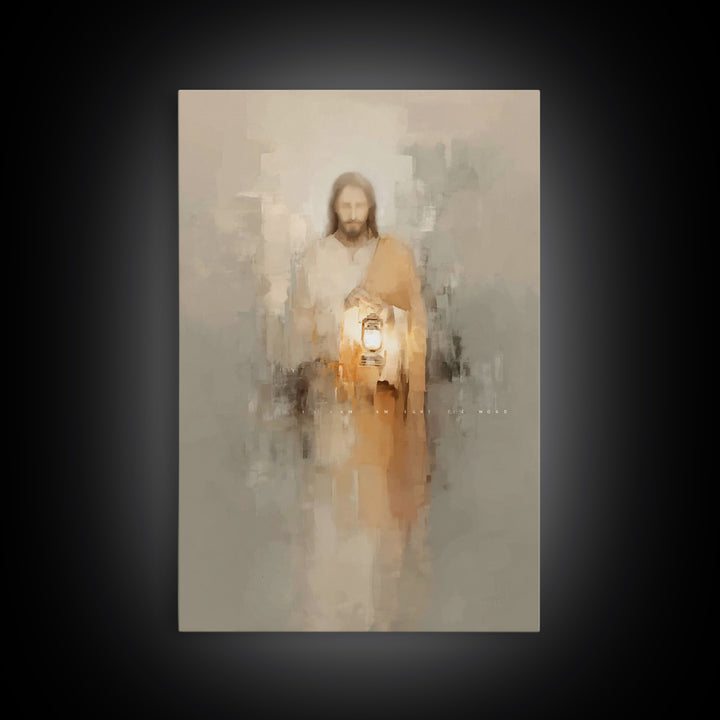 Path of Illumination – Framed Canvas Print – Christian Art Print – Christian Decor – Christian Art Canvas – Christian Gift Ideas – Jesus Pa