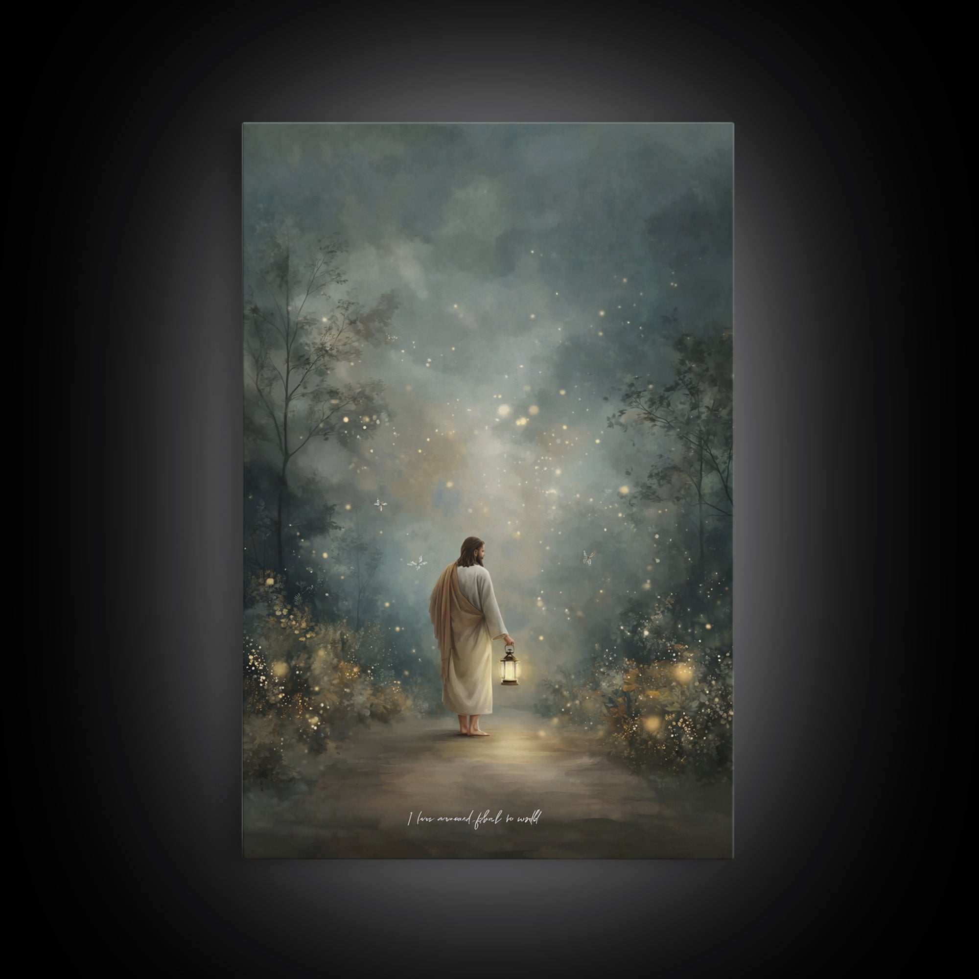 Radiant Savior – Framed Canvas Print – Christian Gift Ideas – Christian Art Print – Christian Wall Art – Christian Decor – Jesus Painting –