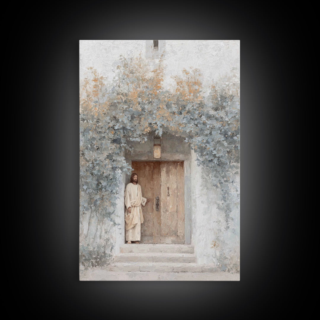 Morning Gate Hope – Framed Canvas Print – Christian Art Print – Modern Christian Art – Jesus Wall Art – Christian Art Canvas – Christian Gi