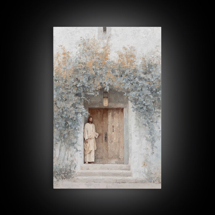 Morning Gate Hope – Framed Canvas Print – Christian Art Print – Modern Christian Art – Jesus Wall Art – Christian Art Canvas – Christian Gi