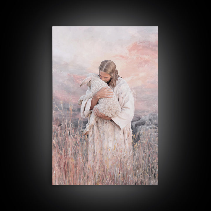 Harbor Of Tenderness – Framed Canvas Print – Christian Christmas Art – Jesus Painting – Christian Art Canvas – Christian Wall Art – Modern