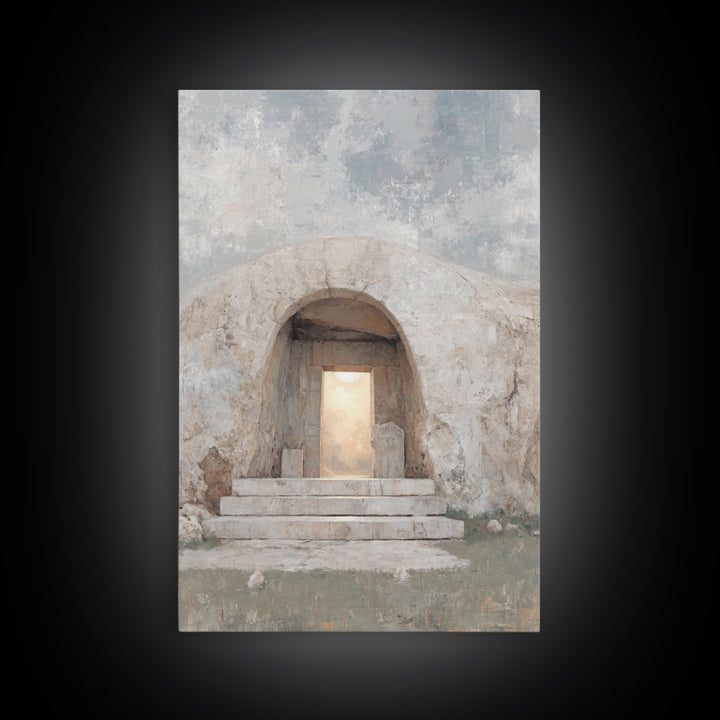Dawn Of Hope – Framed Canvas Print – Christian Wall Art – Jesus Painting – Christian Art Canvas – Christian Decor – Christian Gift Ideas
