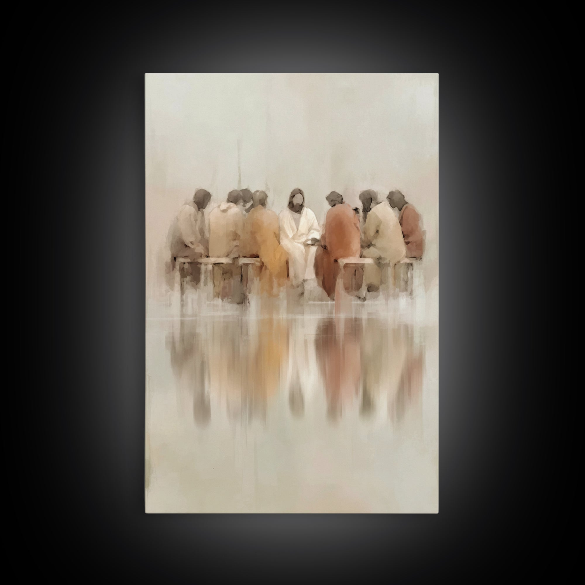 Empty Tomb Light, Framed Canvas Print, Christian Wall Art, Christian Art Canvas, Christian Painting, Christian Gift, Minimalist Christian A