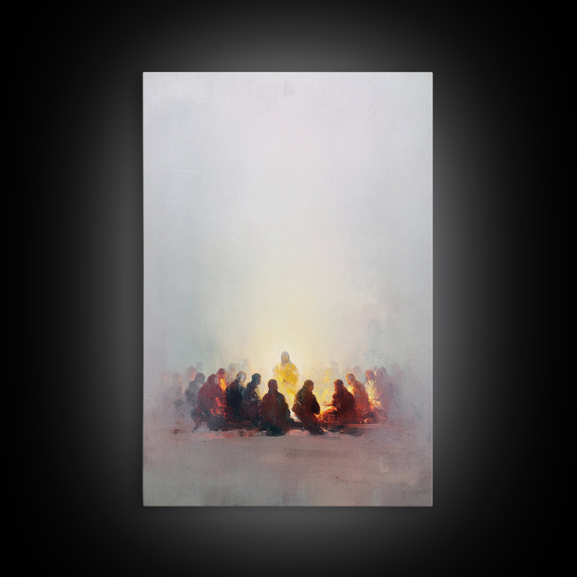 Circle Of Peace – Framed Canvas Print – Christian Art – Christian Wall Art – Jesus Painting – Christian Gift Ideas – Christian Art Canvas