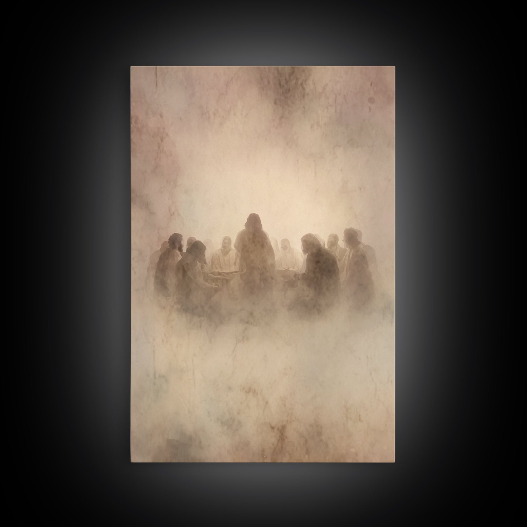 Transfigured Radiance, Framed Canvas Print, Christian Art Canvas, Christian Wall Art, Jesus Painting, Christian Art, Christian Decor, Moody