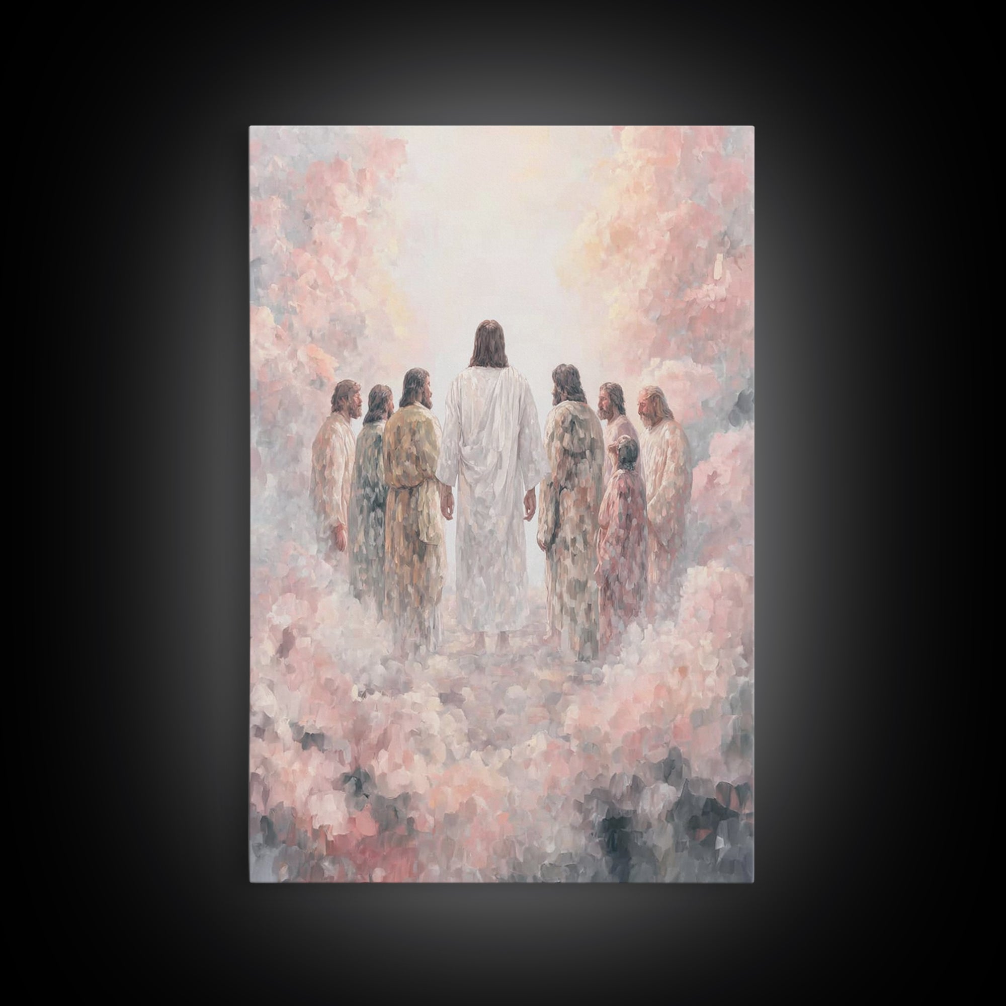 Glory On The Mount | Framed Canvas Print | Christian Art Canvas | Christian Wall Art | Jesus Painting | Christian Art | Christian Decor | L