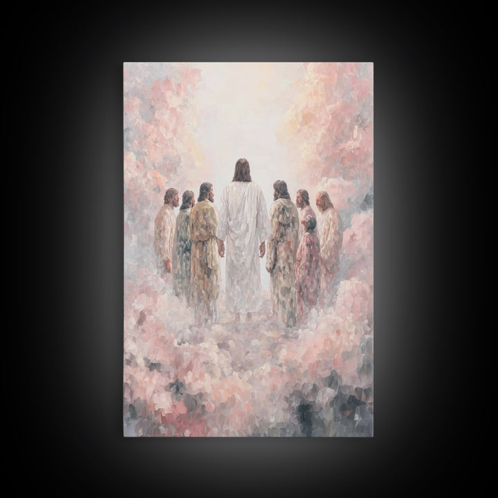 Glory On The Mount | Framed Canvas Print | Christian Art Canvas | Christian Wall Art | Jesus Painting | Christian Art | Christian Decor | L