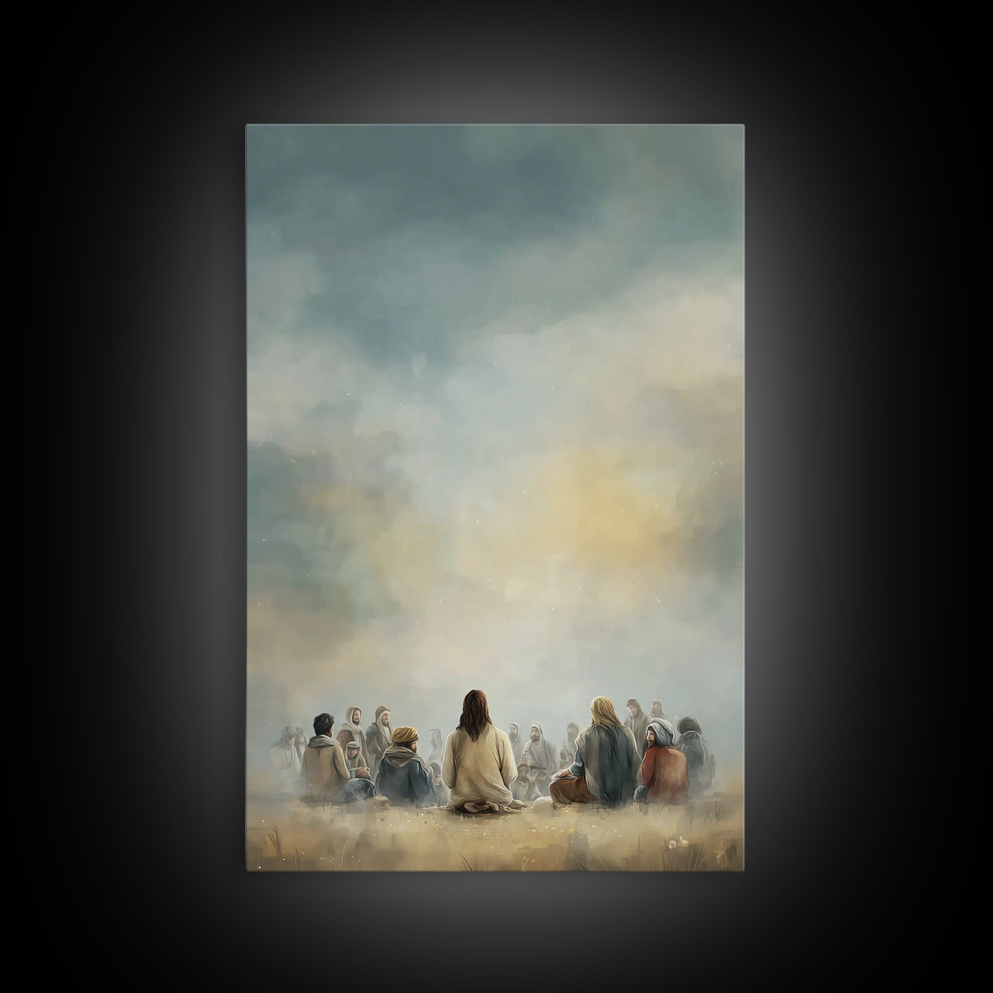 Circle Of Faith – Framed Canvas Print – Christian Art Canvas – Christian Wall Art – Jesus Painting – Christian Art – Christian Decor – Mode