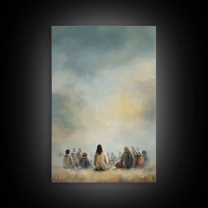 Circle Of Faith – Framed Canvas Print – Christian Art Canvas – Christian Wall Art – Jesus Painting – Christian Art – Christian Decor – Mode