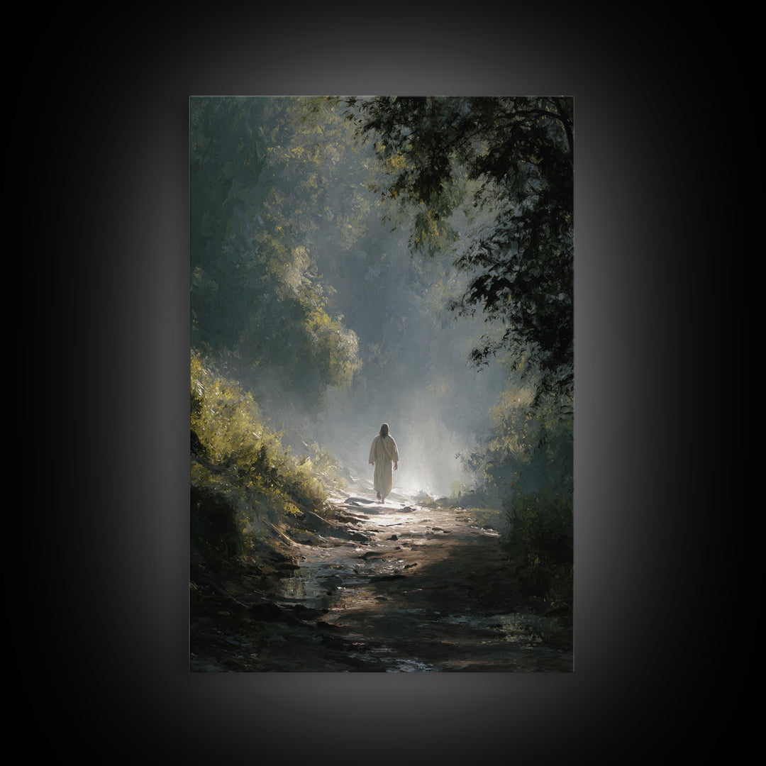 Silent Promise – Framed Canvas Print – Christian Art – Jesus Painting – Christian Wall Art – Christian Art Canvas – Christmas Art