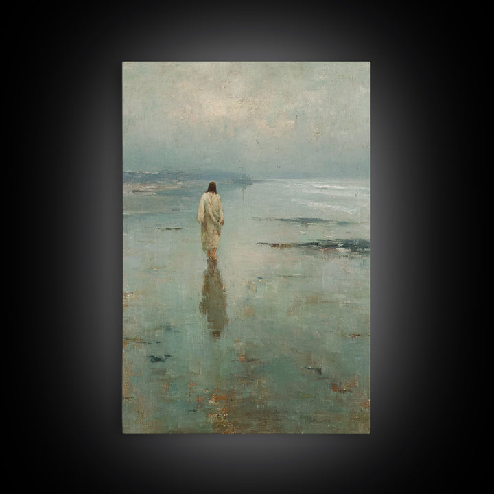 Path Of Gentle Hope - Framed Canvas Print - Christian Art Canvas - Modern Jesus Art - Christian Wall Art - Christian Decor For Home - Chris
