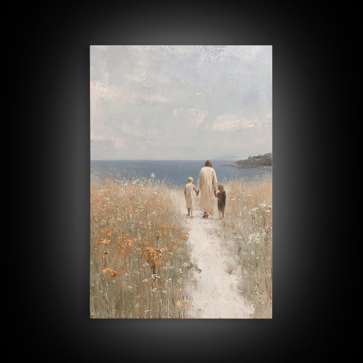 Horizon Of Comfort | Framed Canvas Print | Christian Wall Art | Jesus Art Canvas | Modern Christian Art | Christian Gift | Christian Art Pa