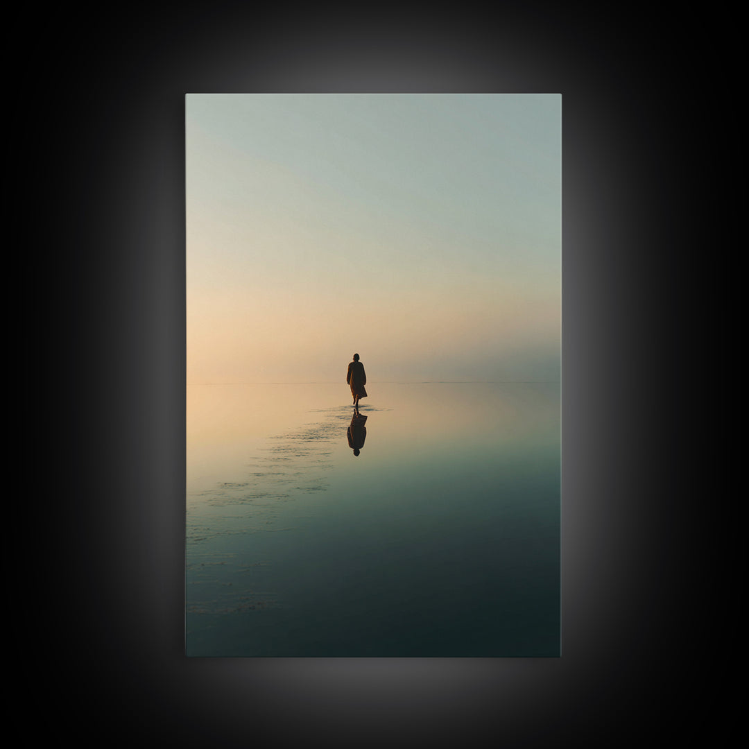 Dawn Of Mercy | Framed Canvas Print | Christian Art Canvas | Christian Wall Art | Jesus Painting | Modern Christian Art | Christian Gift Id