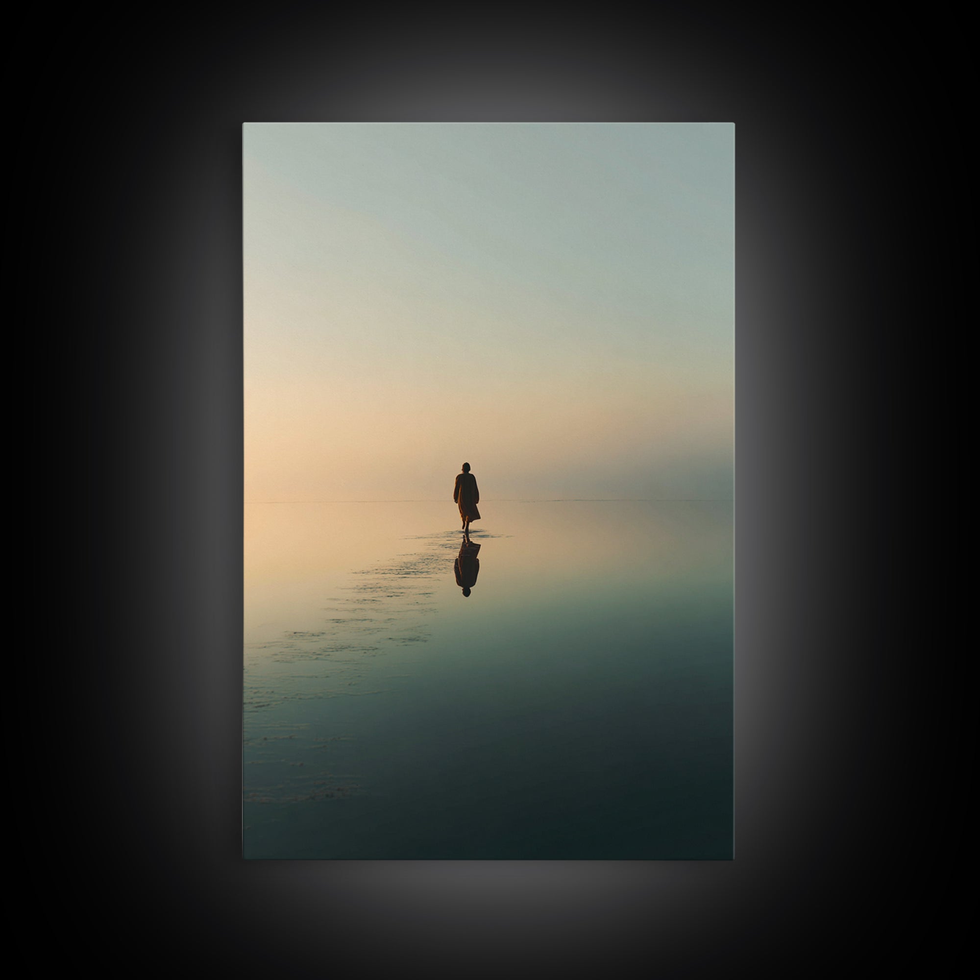 Dawn Of Mercy | Framed Canvas Print | Christian Art Canvas | Christian Wall Art | Jesus Painting | Modern Christian Art | Christian Gift Id