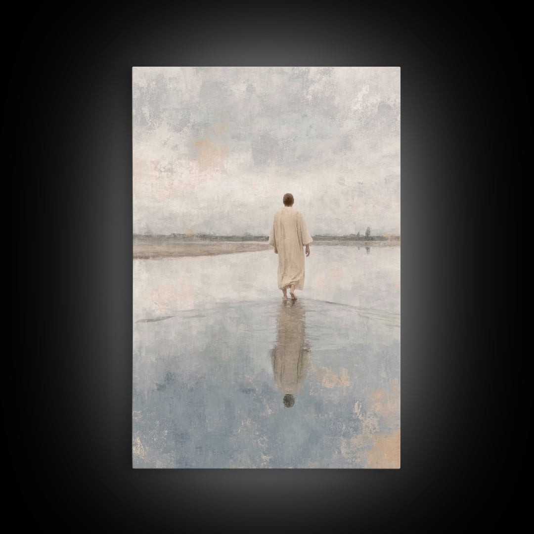 Desert Promise | Framed Canvas Print | Christian Art Canvas | Christian Wall Art | Jesus Painting | Subtle Christian Art