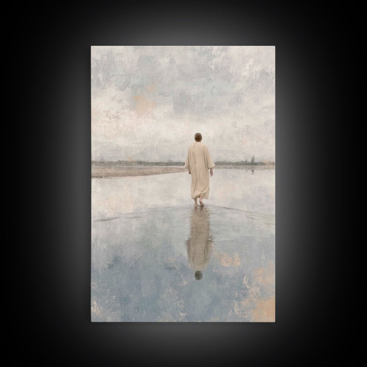 Desert Promise | Framed Canvas Print | Christian Art Canvas | Christian Wall Art | Jesus Painting | Subtle Christian Art