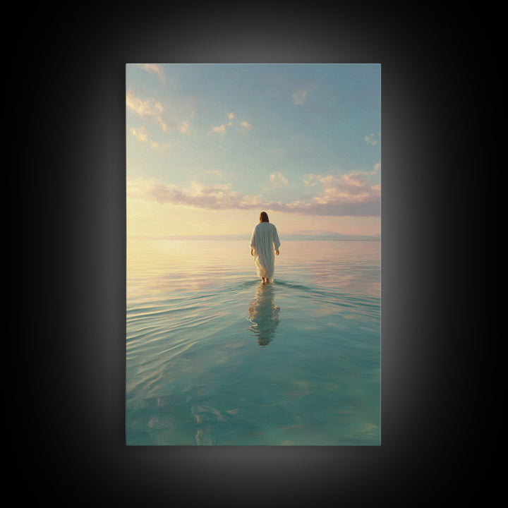 Morning Glory - Framed Canvas Print - Christian Wall Art - Christian Art Canvas - Jesus Painting - Modern Christian Art