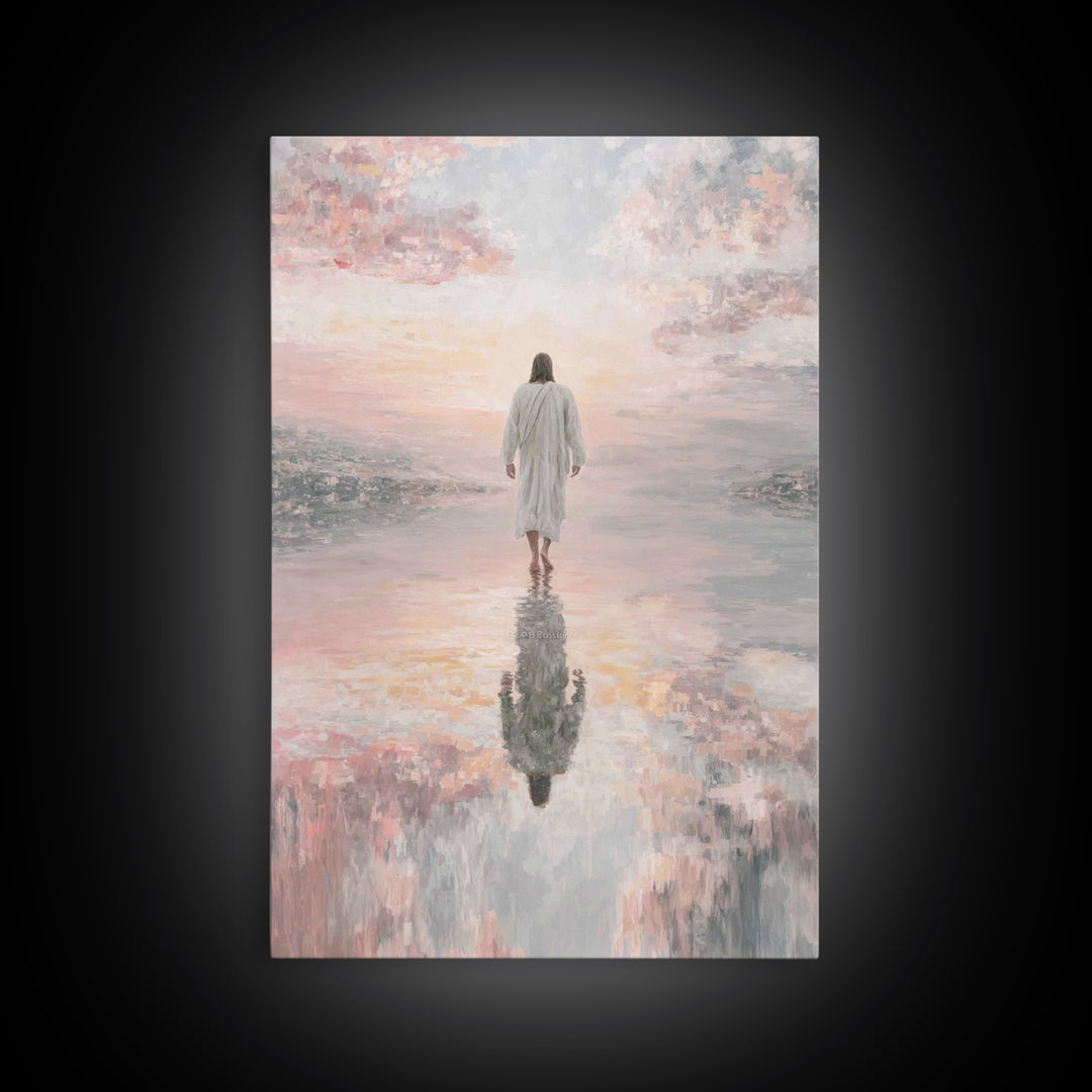 Radiant Horizon - Framed Canvas Print - Jesus Painting - Christian Art Canvas - Christian Wall Art - Christian Christmas Art