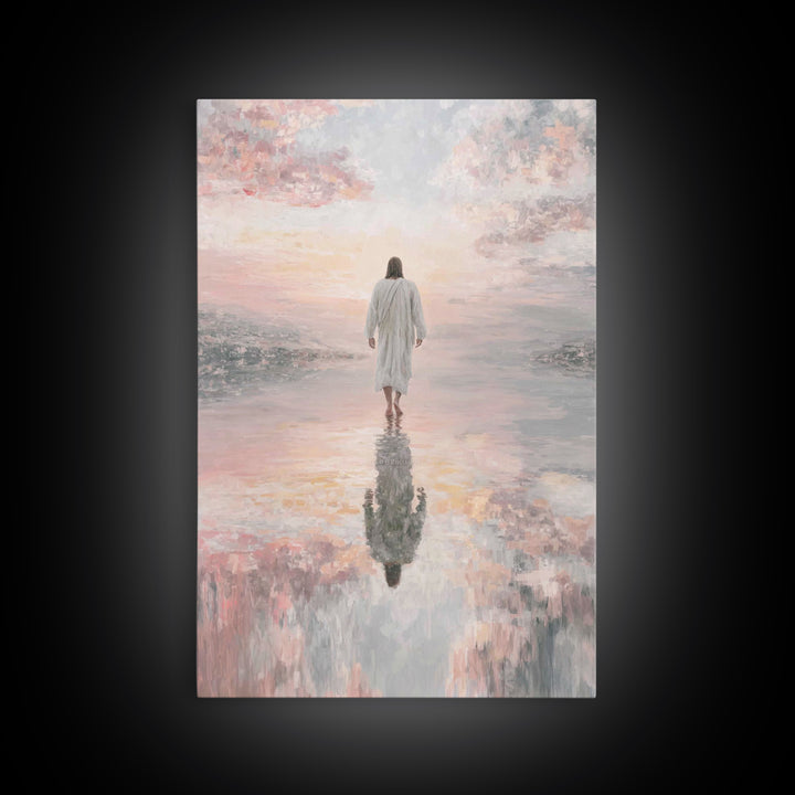 Radiant Horizon - Framed Canvas Print - Jesus Painting - Christian Art Canvas - Christian Wall Art - Christian Christmas Art