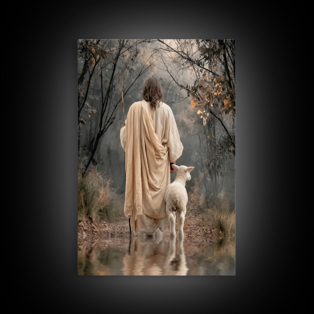 Quiet Covenant – Framed Canvas Print – Christian Art Canvas – Christian Wall Art – Jesus Painting – Subtle Christian Art – Christian Decor