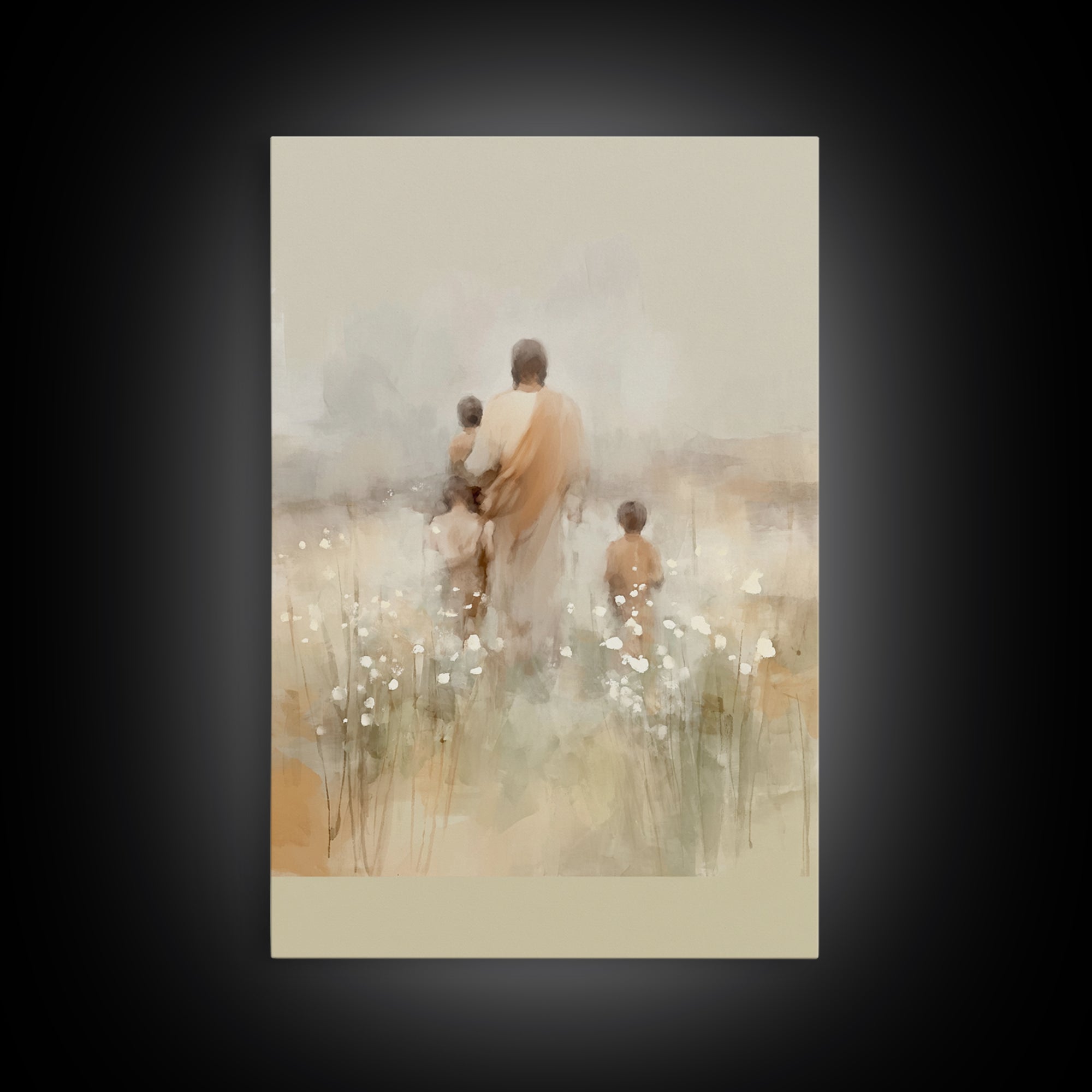 Sacred Pathways – Framed Canvas Print – Christian Art Canvas – Christian Wall Art – Jesus Painting – Christian Christmas Art – Christian Gi