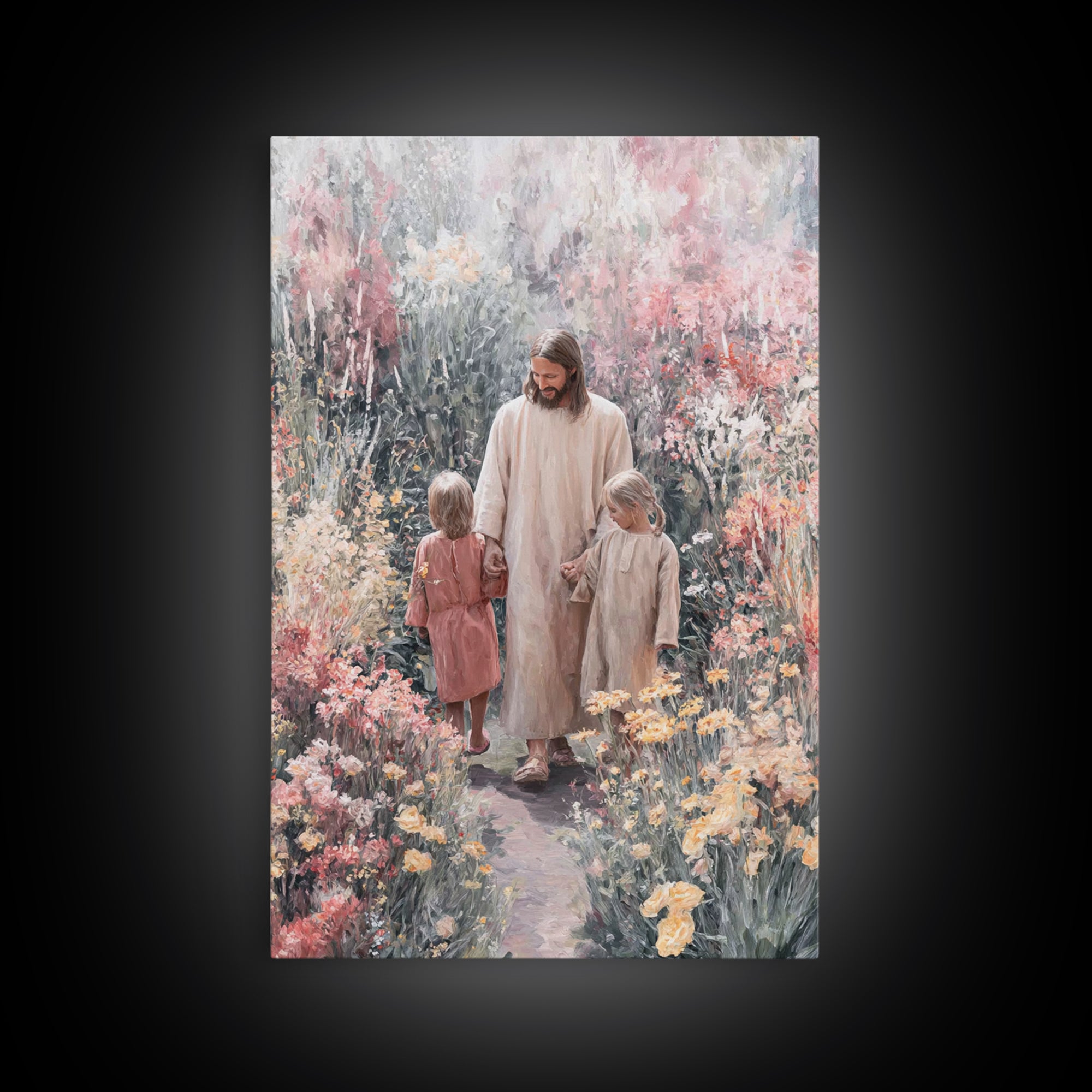 Promise Of Spring, Framed Canvas Print, Christian Art Canvas, Christian Wall Art, Jesus Painting, Christian Christmas Art, Christian Gift I