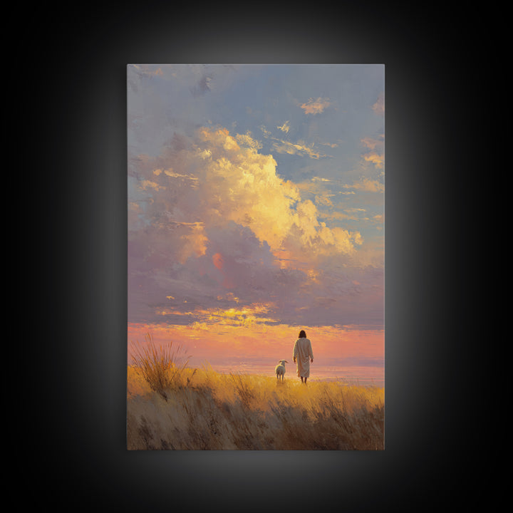 Horizon Of Peace | Framed Canvas Print | Christian Wall Art | Christian Art | Christian Art Canvas | Jesus Painting | Christian Gift Ideas