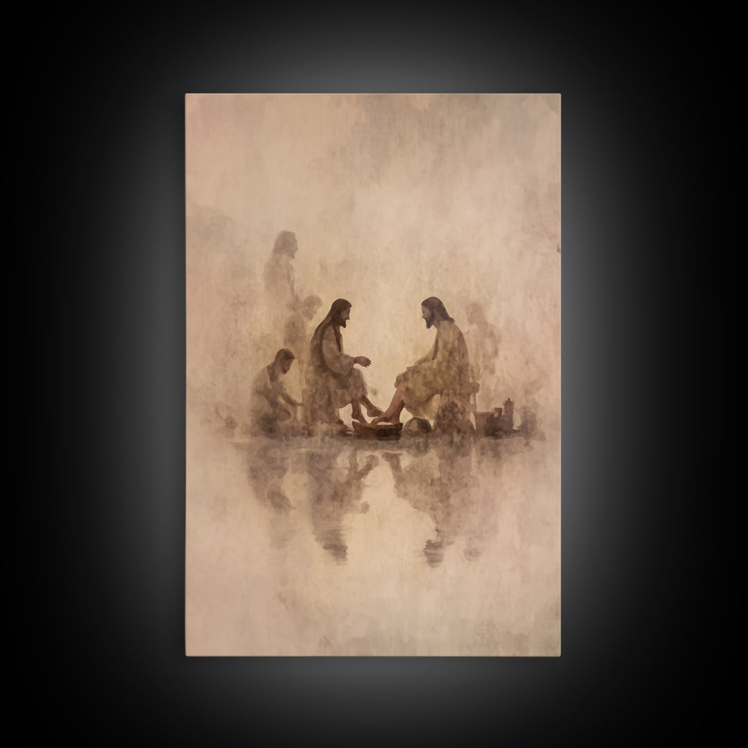 Wellspring Of Mercy, Framed Canvas Print, Christian Wall Art, Jesus Painting Canvas, Christian Art Canvas, Christian Decor For Home, Modern