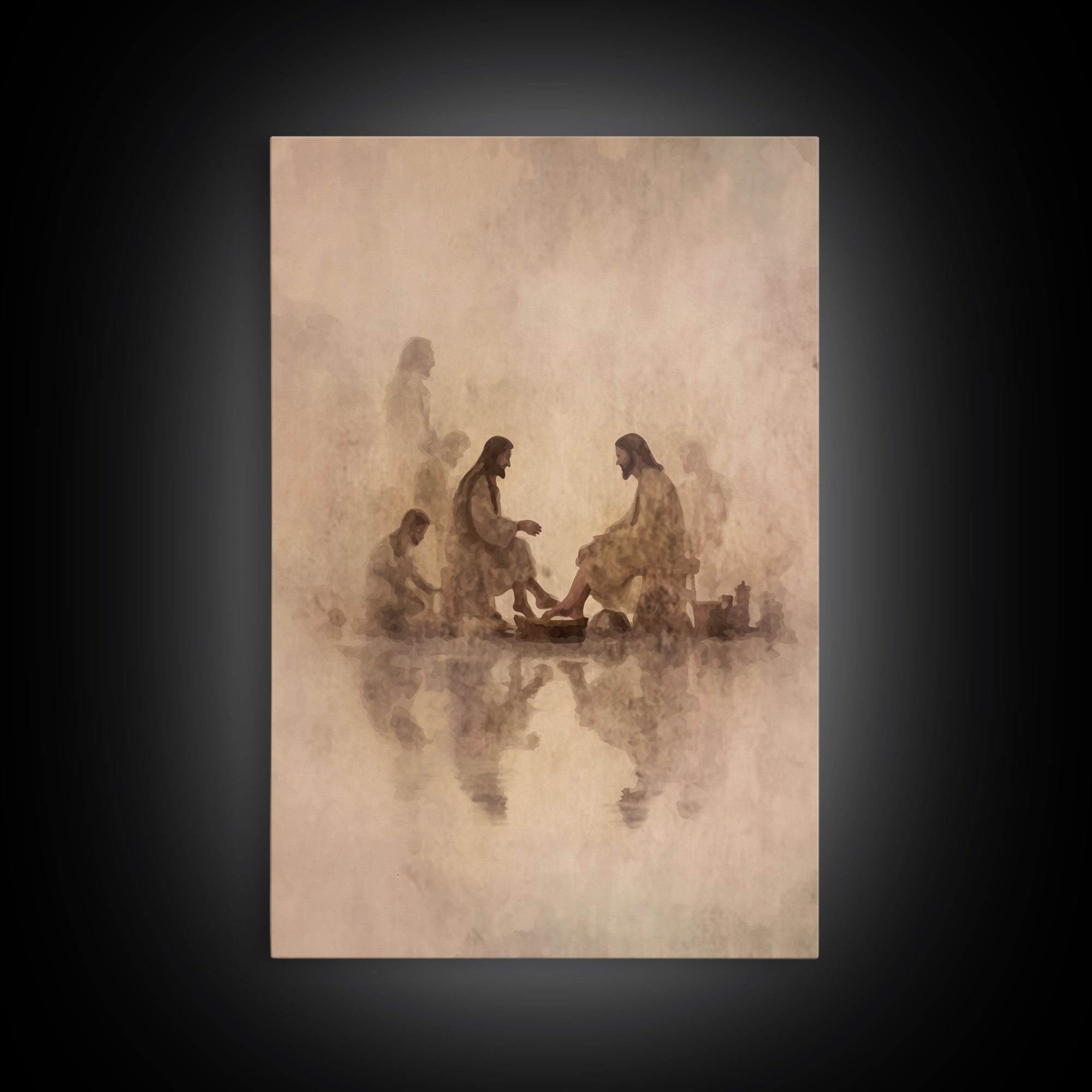 Wellspring Of Mercy, Framed Canvas Print, Christian Wall Art, Jesus Painting Canvas, Christian Art Canvas, Christian Decor For Home, Modern