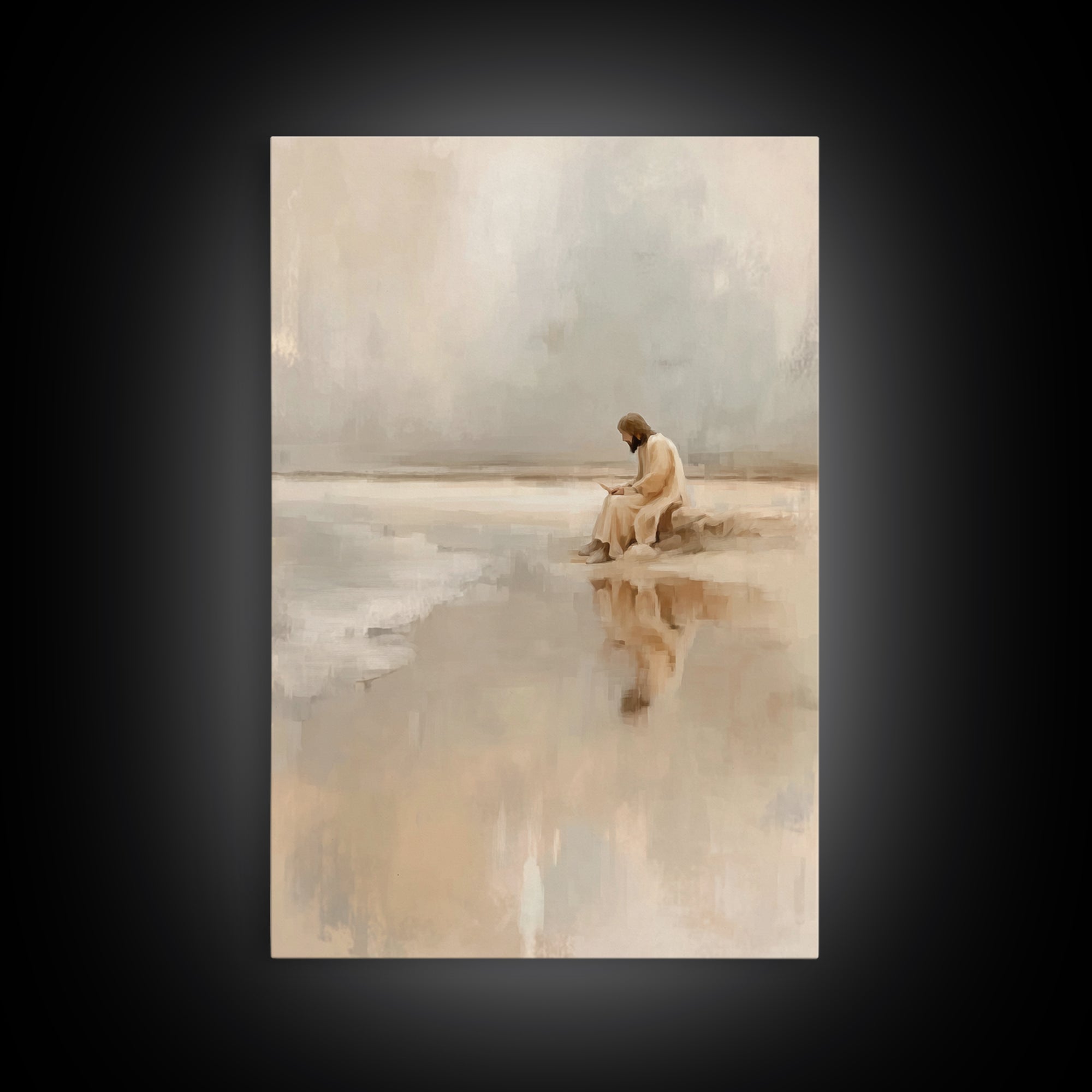 Garden Of Blessing | Framed Canvas Print | Christian Wall Art | Jesus Painting Canvas | Christian Art Canvas | Christian Christmas Art | Ch