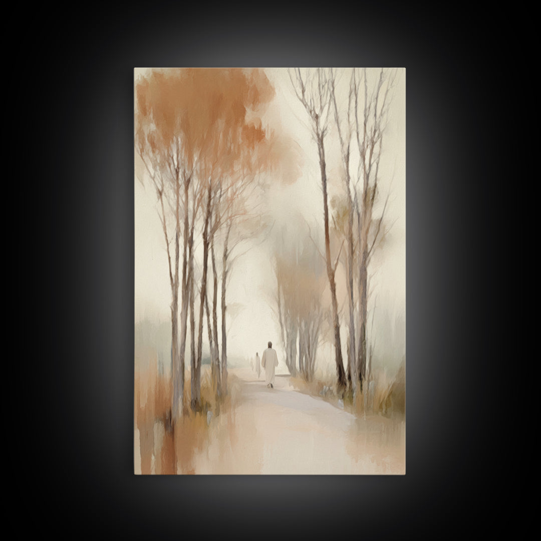 Autumn Journey – Framed Canvas Print – Christian Art – Christian Wall Art – Subtle Christian Art – Christian Art Canvas – Christian Gift