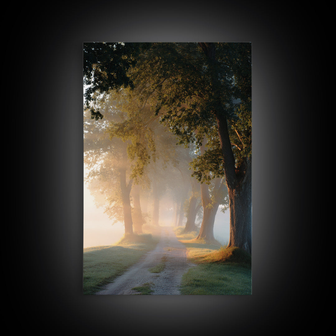 Golden Way – Framed Canvas Print – Christian Art Canvas – Christian Wall Art – Christian Painting – Christian Decor – Christian Art Print