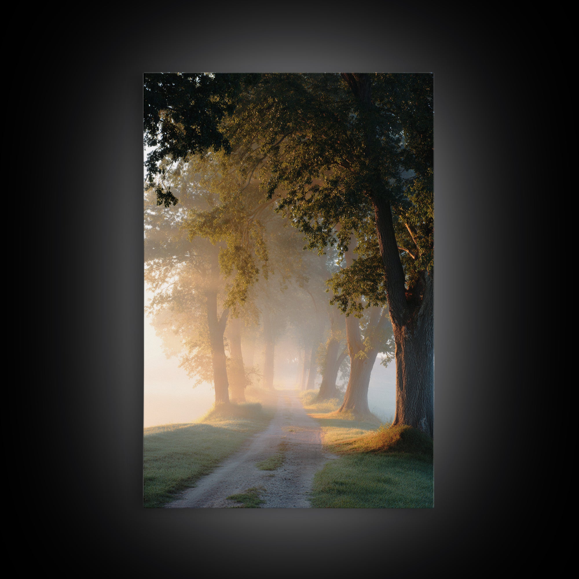 Golden Way – Framed Canvas Print – Christian Art Canvas – Christian Wall Art – Christian Painting – Christian Decor – Christian Art Print
