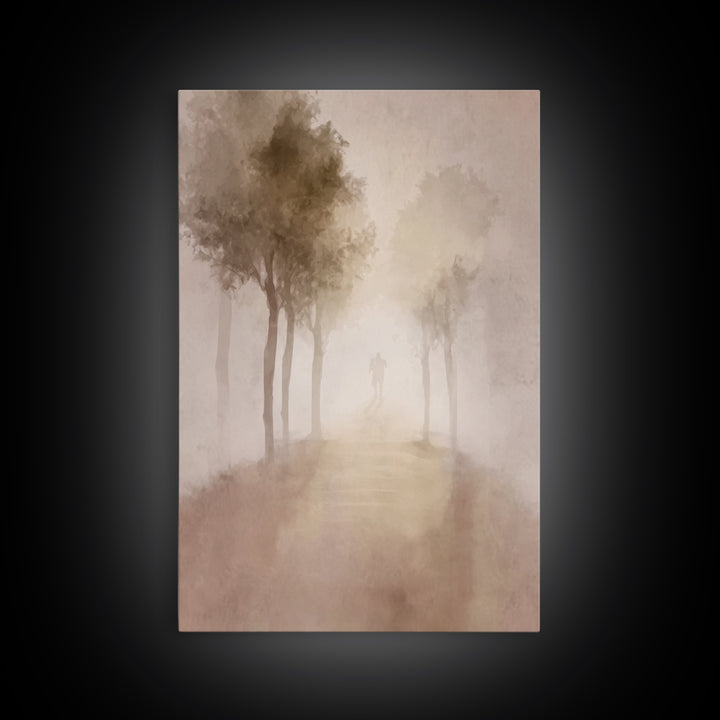 Silent Pilgrimage – Framed Canvas Print – Christian Wall Art – Christian Art Canvas – Abstract Christian Art – Christian Art – Christian Gi