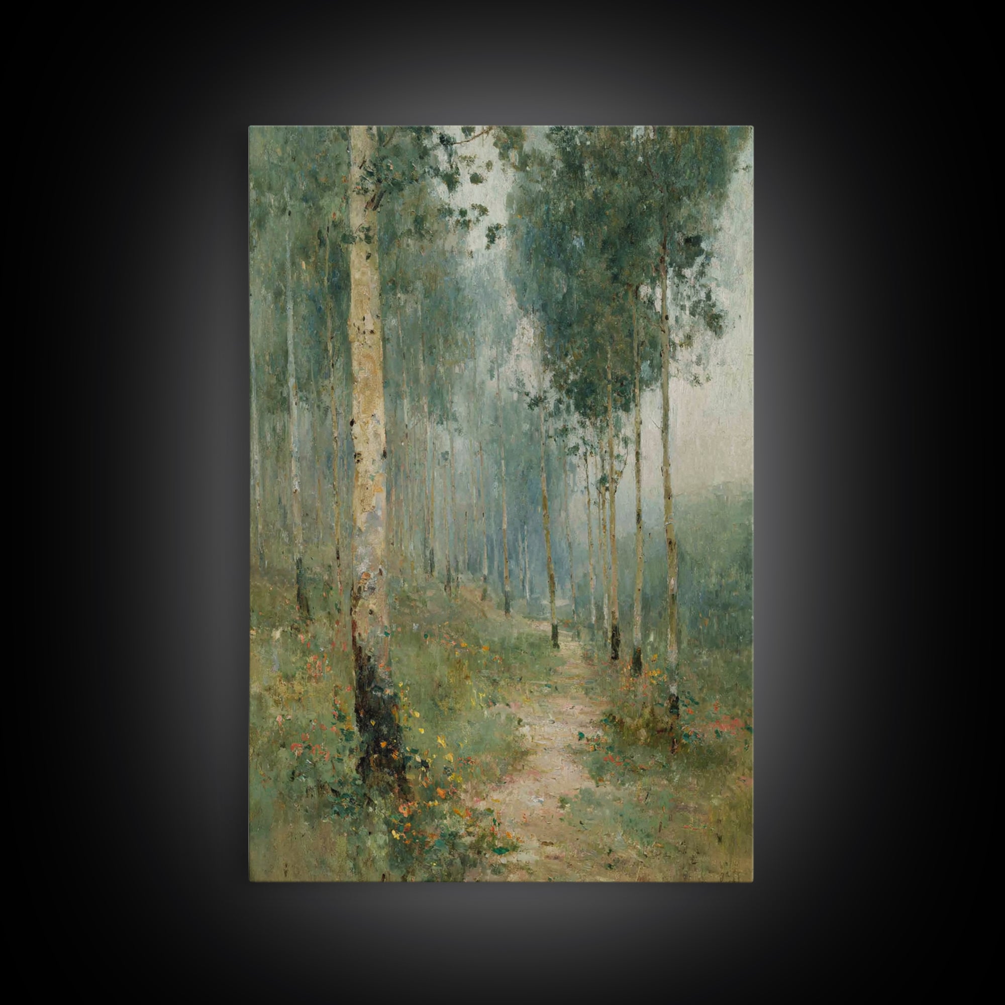 Forest Of Peace – Framed Canvas Print – Christian Wall Art – Christian Art Canvas – Pastoral Scenery – Christian Decor For Home