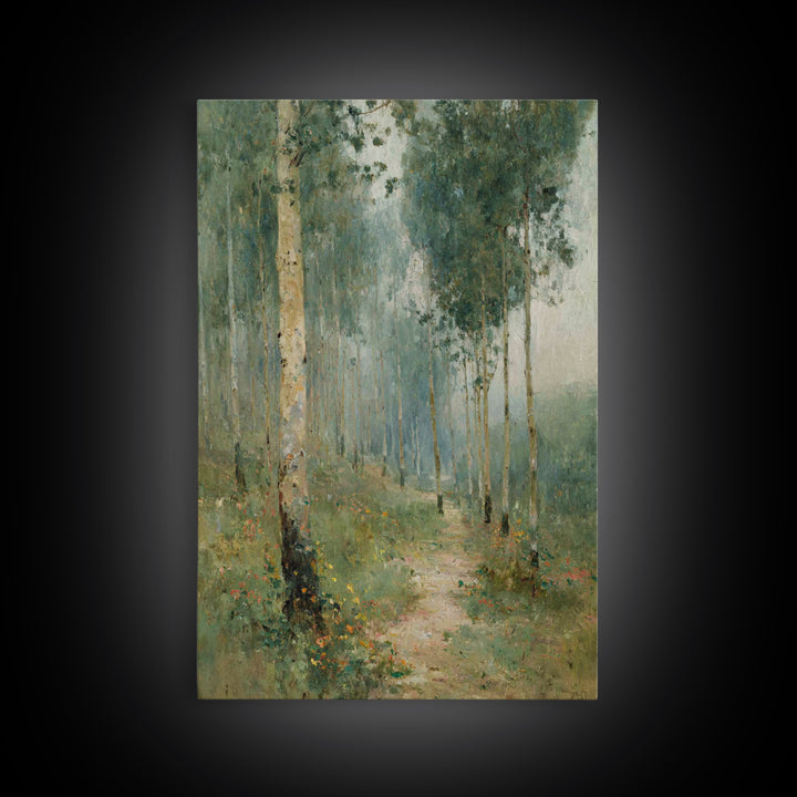 Forest Of Peace – Framed Canvas Print – Christian Wall Art – Christian Art Canvas – Pastoral Scenery – Christian Decor For Home