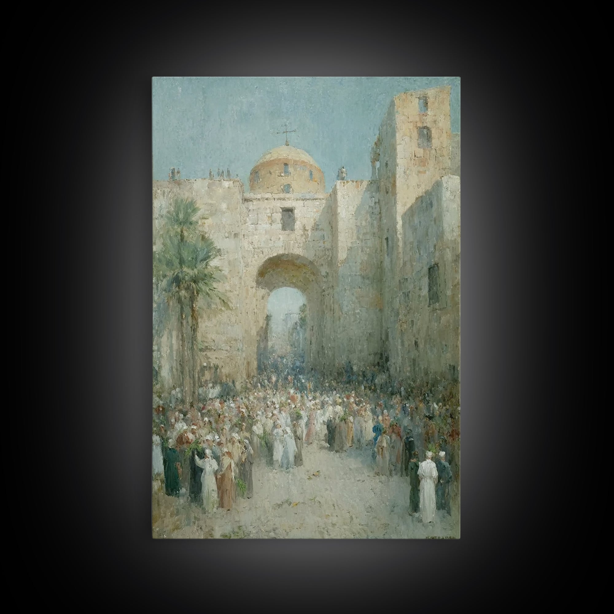 Holy Procession Rise | Framed Canvas Print | Christian Art Canvas | Christian Wall Art | Christian Art Gift | Abstract Christian Art