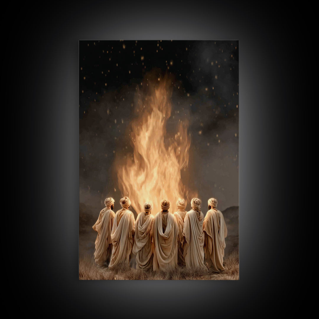 Sacred Assembly – Framed Canvas Print – Christian Wall Art – Christian Art Canvas – Christian Painting – Christian Art – Vintage Christian